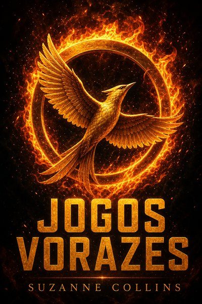 Capa do audiobook Jogos Vorazes, de Suzanne Collins