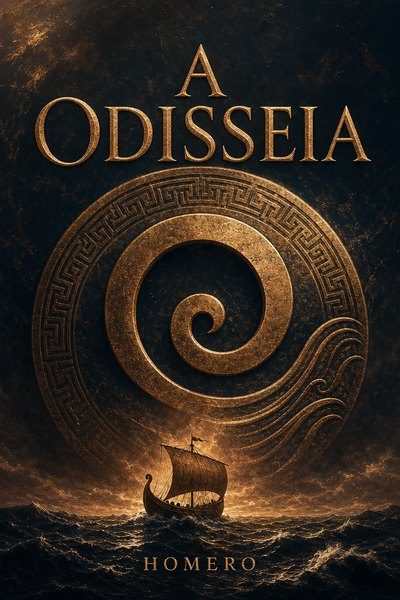 Capa do audiobook A Odisseia, de Homero